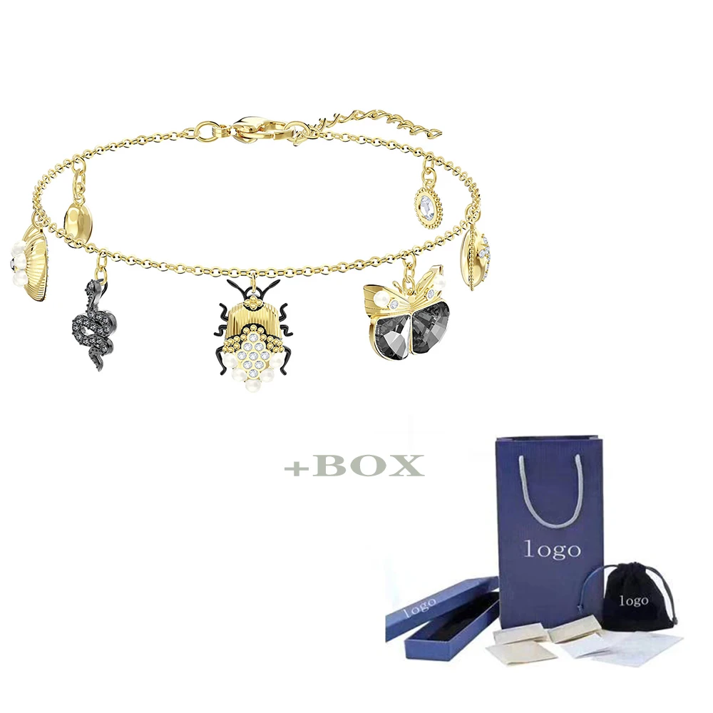 SWA MULIER новое ожерелье с насекомыми браслет гвоздики лесные секретики отправляются подарки для подруг модные Романтические ювелирные изделия