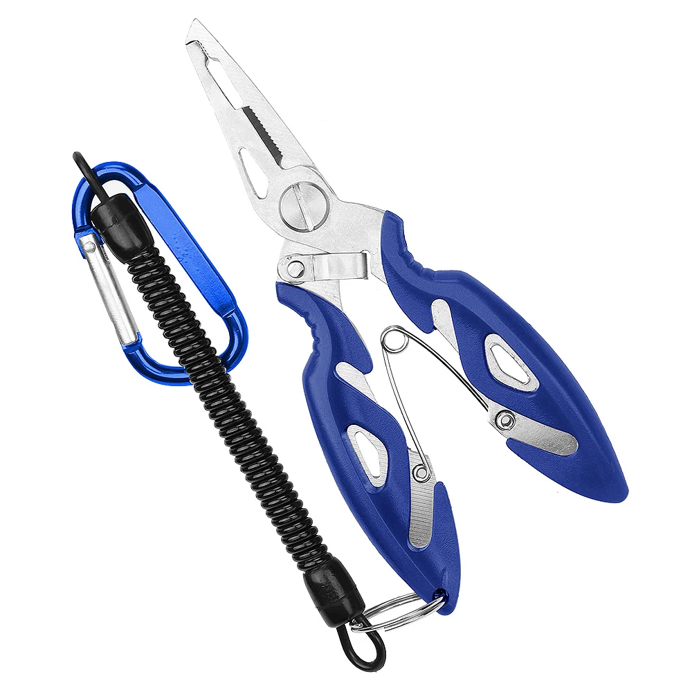 Alicates de pesca, tijeras, línea trenzada, cortador de señuelos, removedor de anzuelos, novedad Herramienta de aparejos para cortar pescado, pinzas multifunción