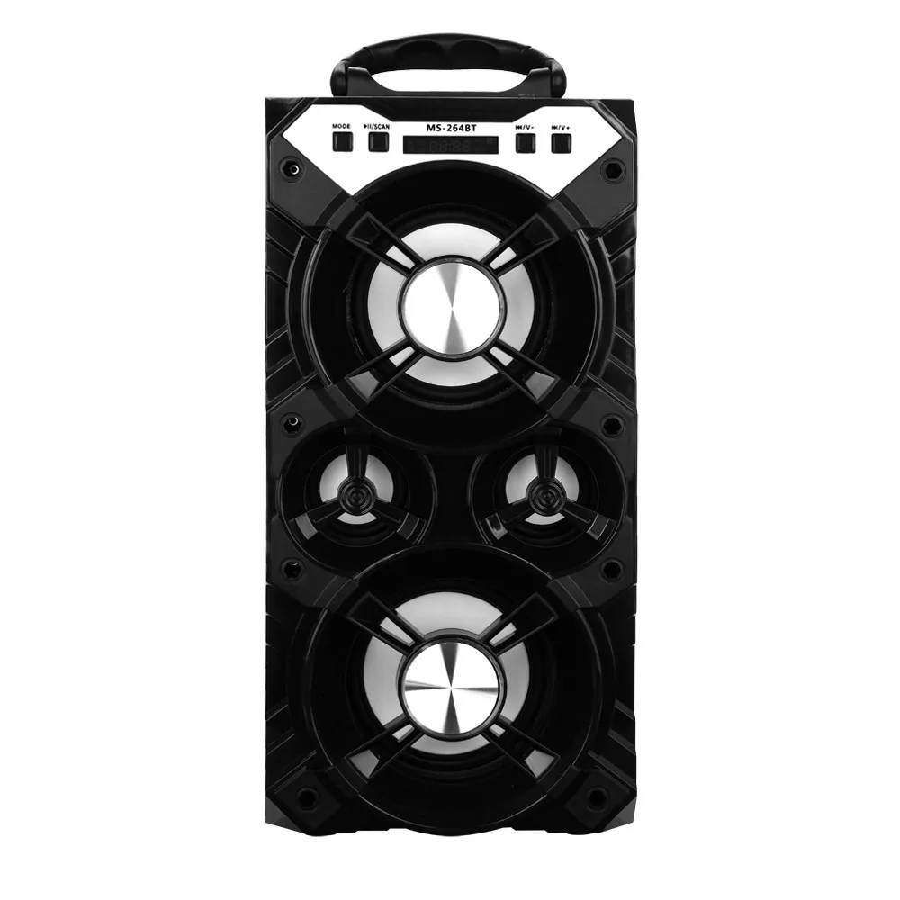 Открытый Портативный беспроводной Bluetooth динамик стерео супер бас с USB/TF/FM# T2Radio