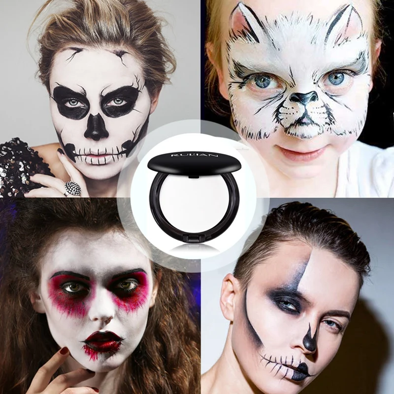 Pintura Corporal Base Blanca Pura Halloween Cosplay Vampiro Zombie