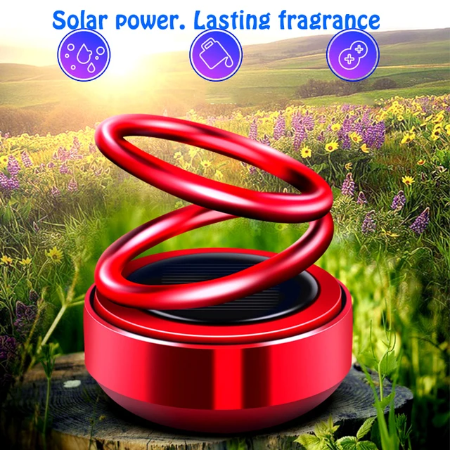 Solar Auto Rotation Car Air Freshener Car Perfume Fragrance