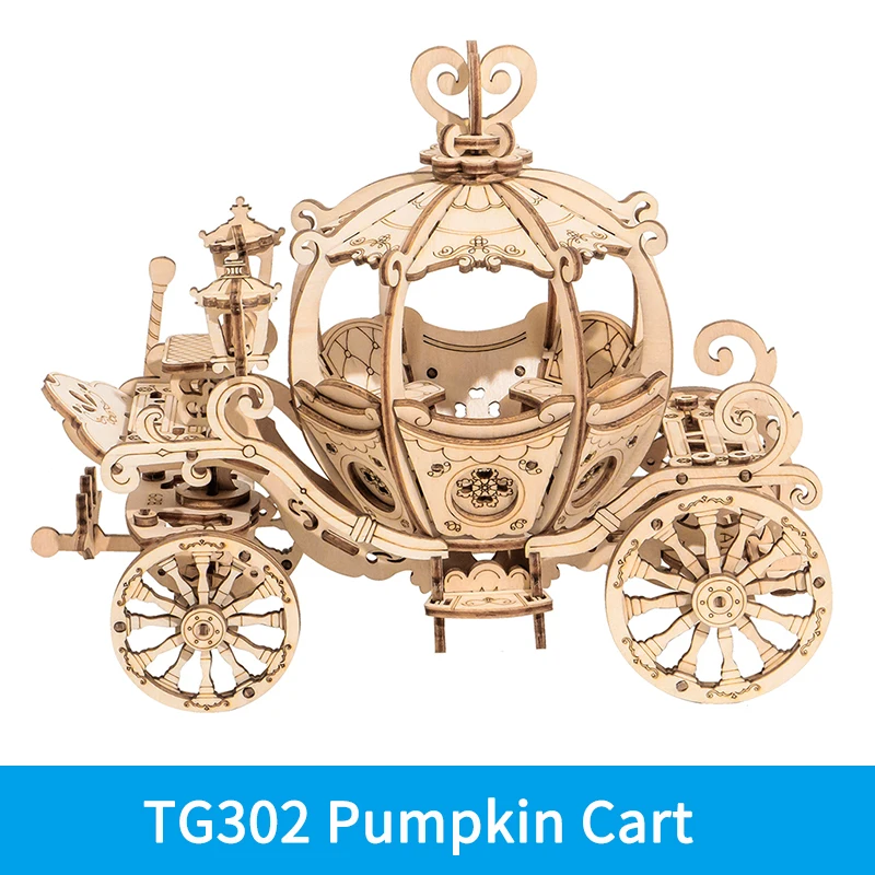TG302 ROKR 3D деревянные головоломки, сборные модели, Наборы игрушек для детей, подарок на день рождения для девочек - Цвет: TG302