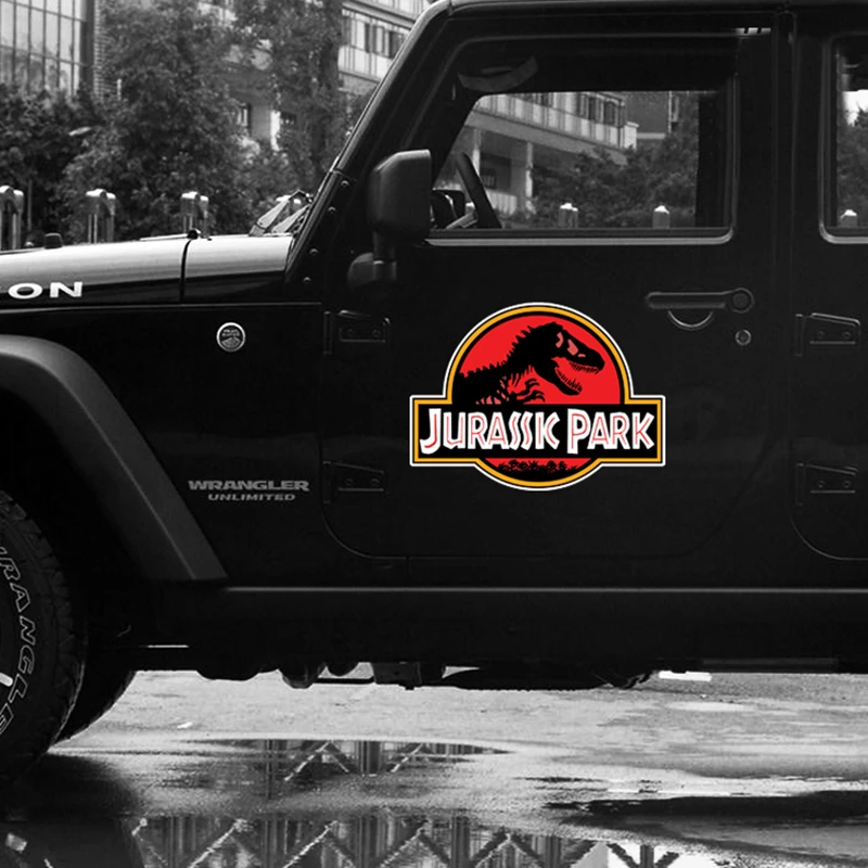 Jurassic Park Door Side Vinyl Decal Funny Dinosaur Car Stickers Windows Jdm  Car Decoration Accessories 50x40 Cm - Car Stickers - AliExpress