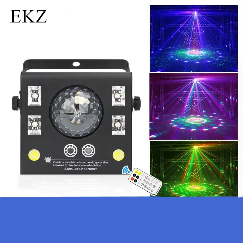 Светодиодный лазерный стробоскоп UV 4в1 DMX512 сценический светильник s хорошо