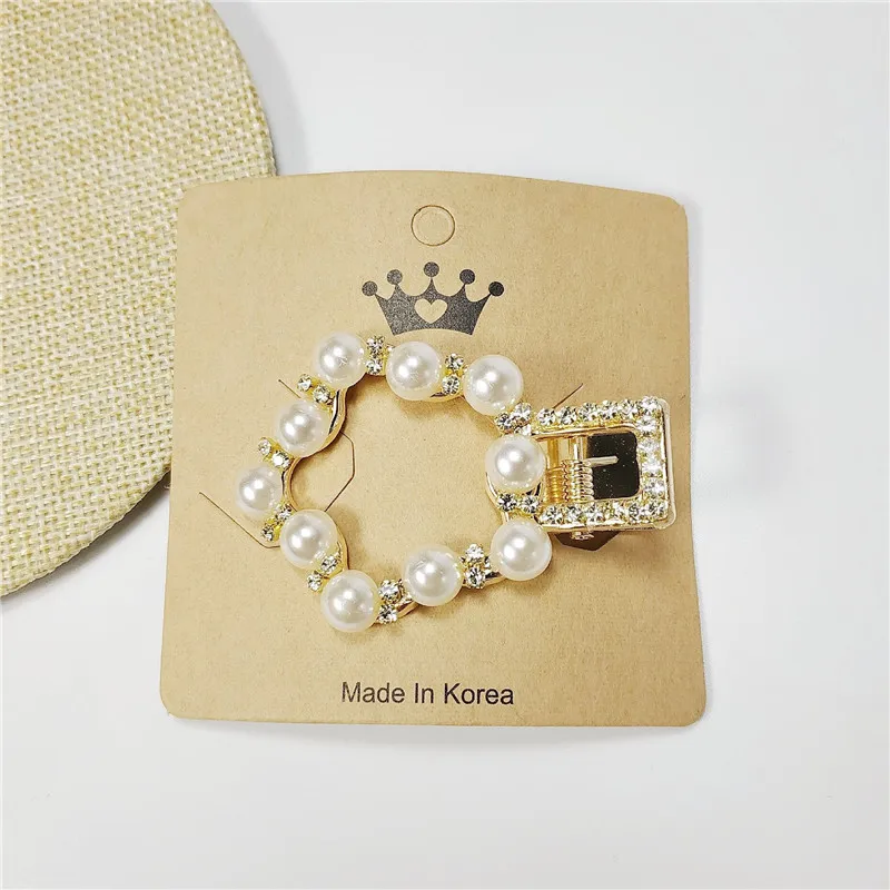 Девушка жемчуг заколка для волос Blingbling заколка шпилька для волос из сплава металлов Стразы головные уборы роскошные женские модные аксессуары для волос вечерние головные уборы - Цвет: 29