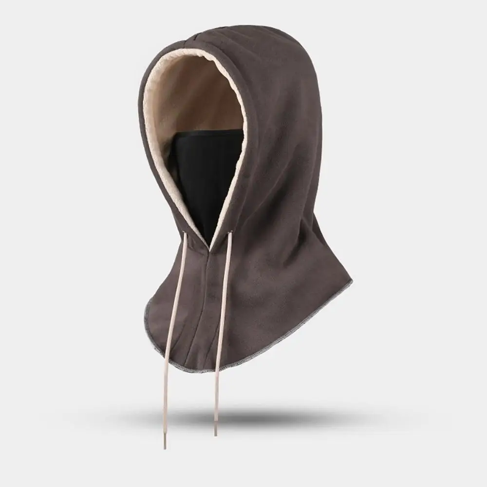 windproof cap Зимняя теплая шапка для верховой езды для мужчин и женщин, Лыжный спорт, бархатная ветрозащитная теплая Дамская маска от пыли, велосипедная шапка, Лыжная зимняя 20O24 - Цвет: windproof cap