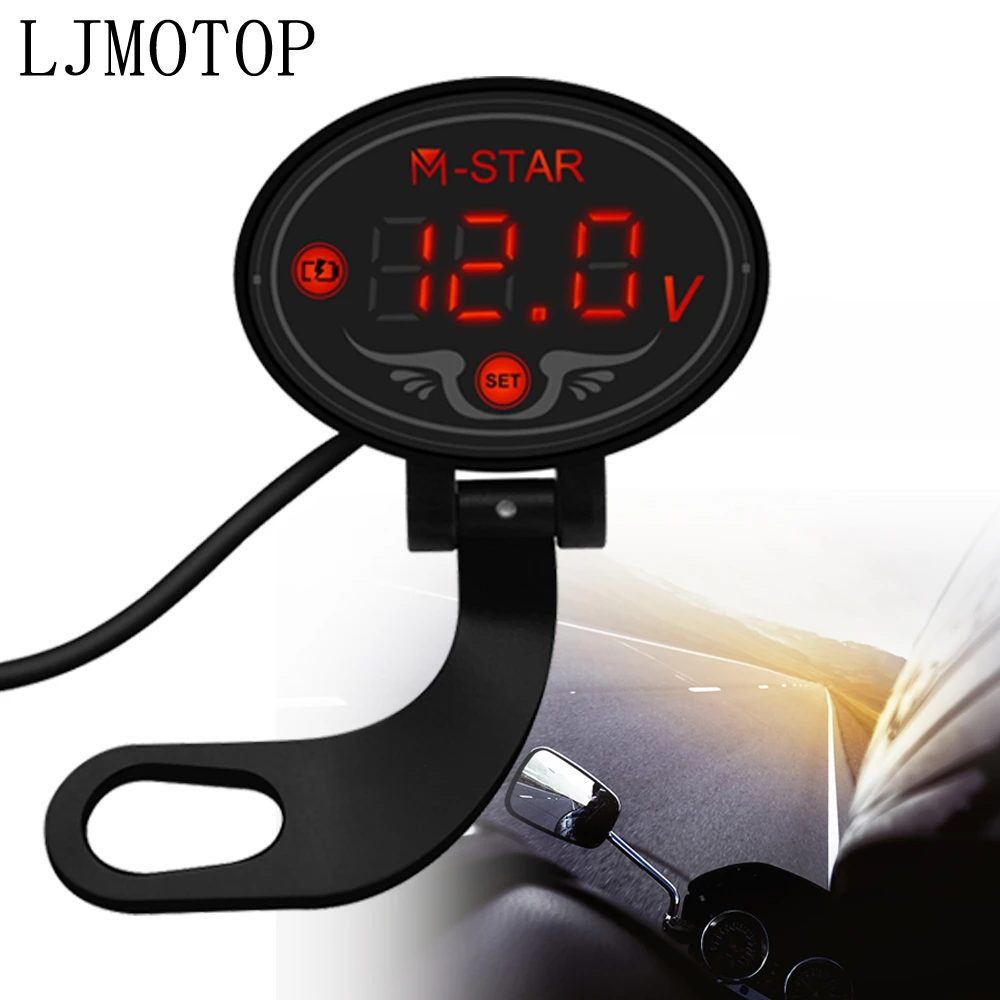 

Super Waterproof Digital Panel Voltmeter Meter Tester Led Display For HONDA CBF600/SA CBR600F hoRnet 250 cb400 CBR900RR