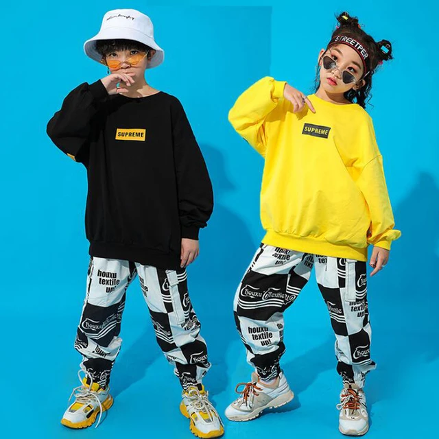 Ropa de Carnaval para niños y sudadera con camisa pantalones para correr, Hip Hop, baile de Jazz, urbana _ - AliExpress Mobile