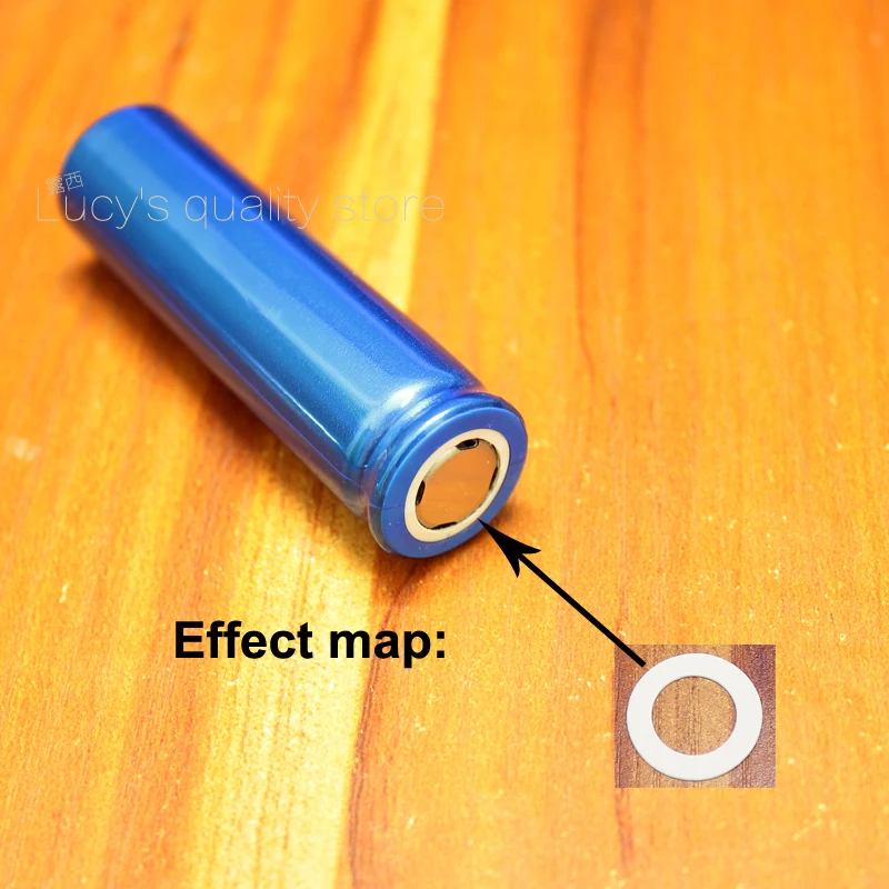 100pcs/lot 18650 lithium battery cap tip Spot Welded Cap Stainless Steel Positive Pole Negative Battery Accessories