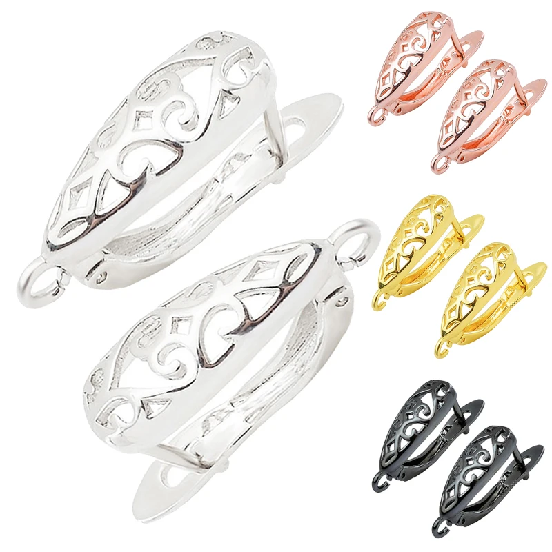 

Kpop Fashion Design Hollow Earrings Hooks Clasps Women's Crystal Tassel Earrings Handmade Jewelry Making Accessories Wholesale