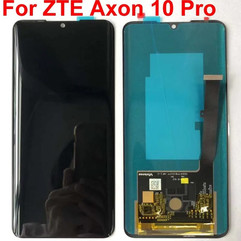 Amoled для zte Axon 10 Pro 5G/4G A2020 Дисплей Матрица кодирующий преобразователь сенсорного экрана в сборе Axon 10 ЖК-дисплей Замена