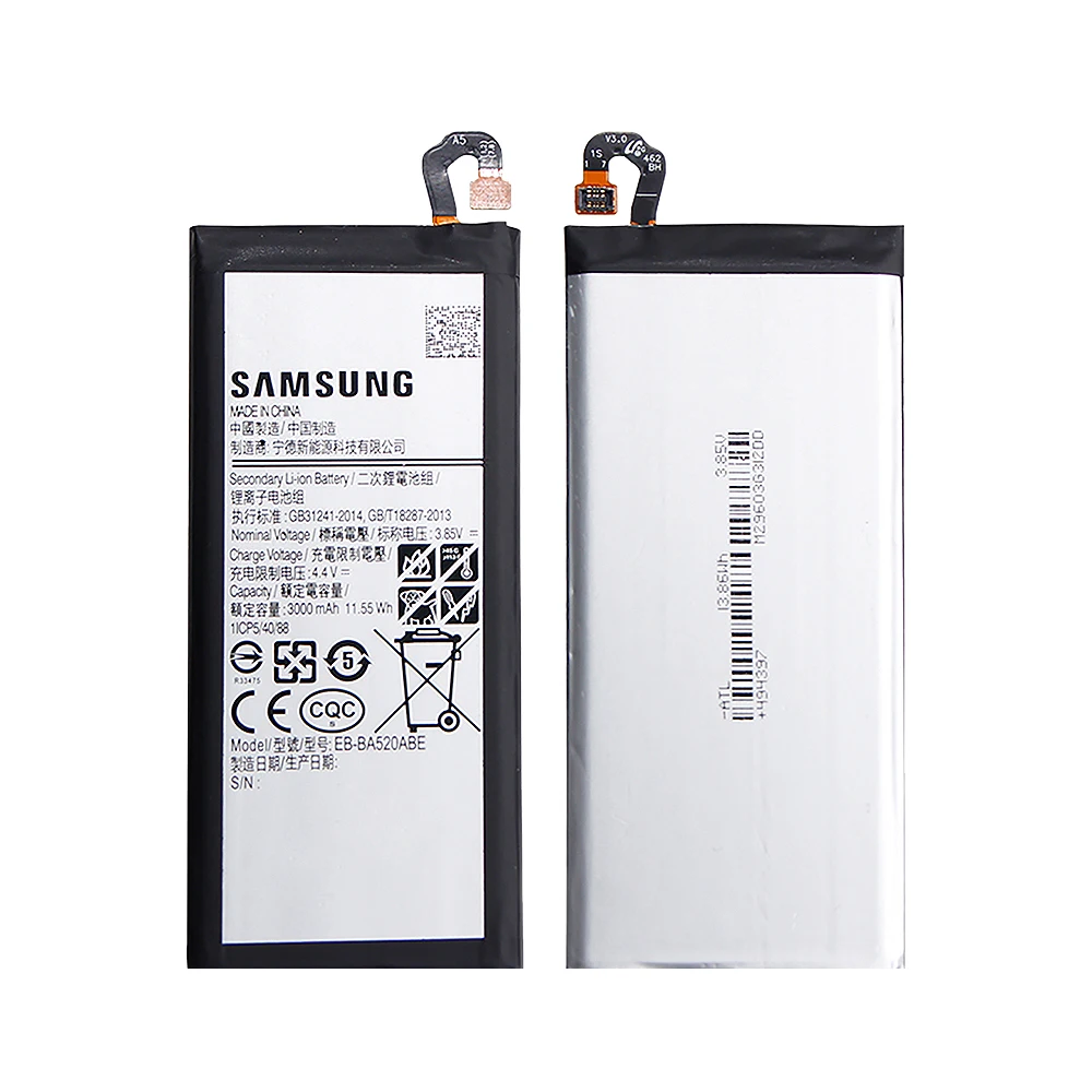 Оригинальный аккумулятор для SAMSUNG A520 Сменный телефона Samsung EB BA520ABE 3000 мА Galaxy A5 2017