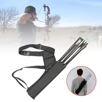 

Arrows Holder Bag Adjustable 2018 Black 3 Tube Bowstring Arrow Accessories Archery Field Arrow Box Shooting Waist Belt