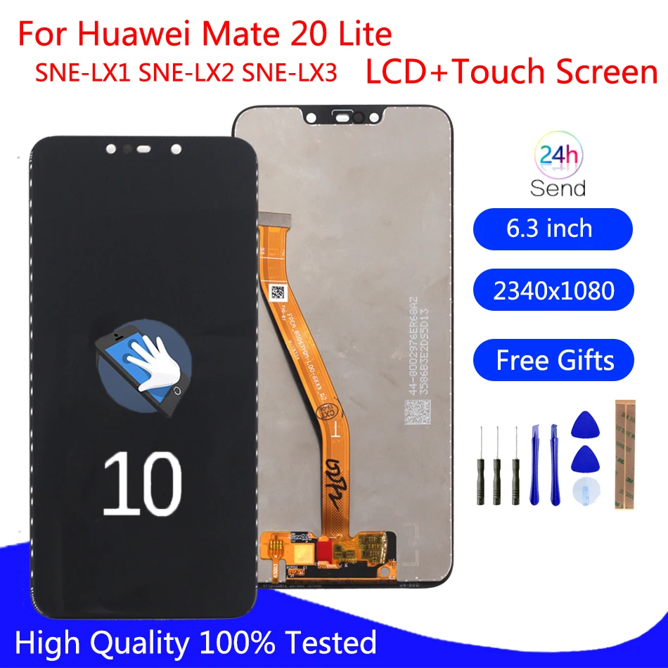 6 3 &quotЖК дисплей для Huawei Mate 20 Lite ЖК Mate20 SNE LX1 сенсорного экрана с рамкой|Экраны