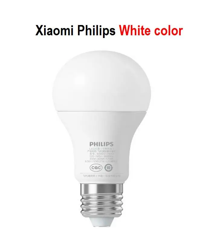 Xiao mi philips умная Светодиодная лампа E27 белый светильник 800 люмен 6,5 Вт wifi mi app дистанционное управление Светодиодная лампа с Alexa и Google Assistant