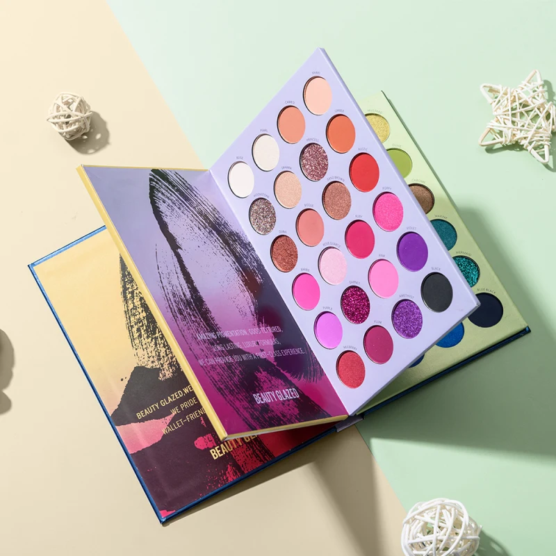 Beauty Glazed 72 Color Eyeshadow palette 3 layer Book ...