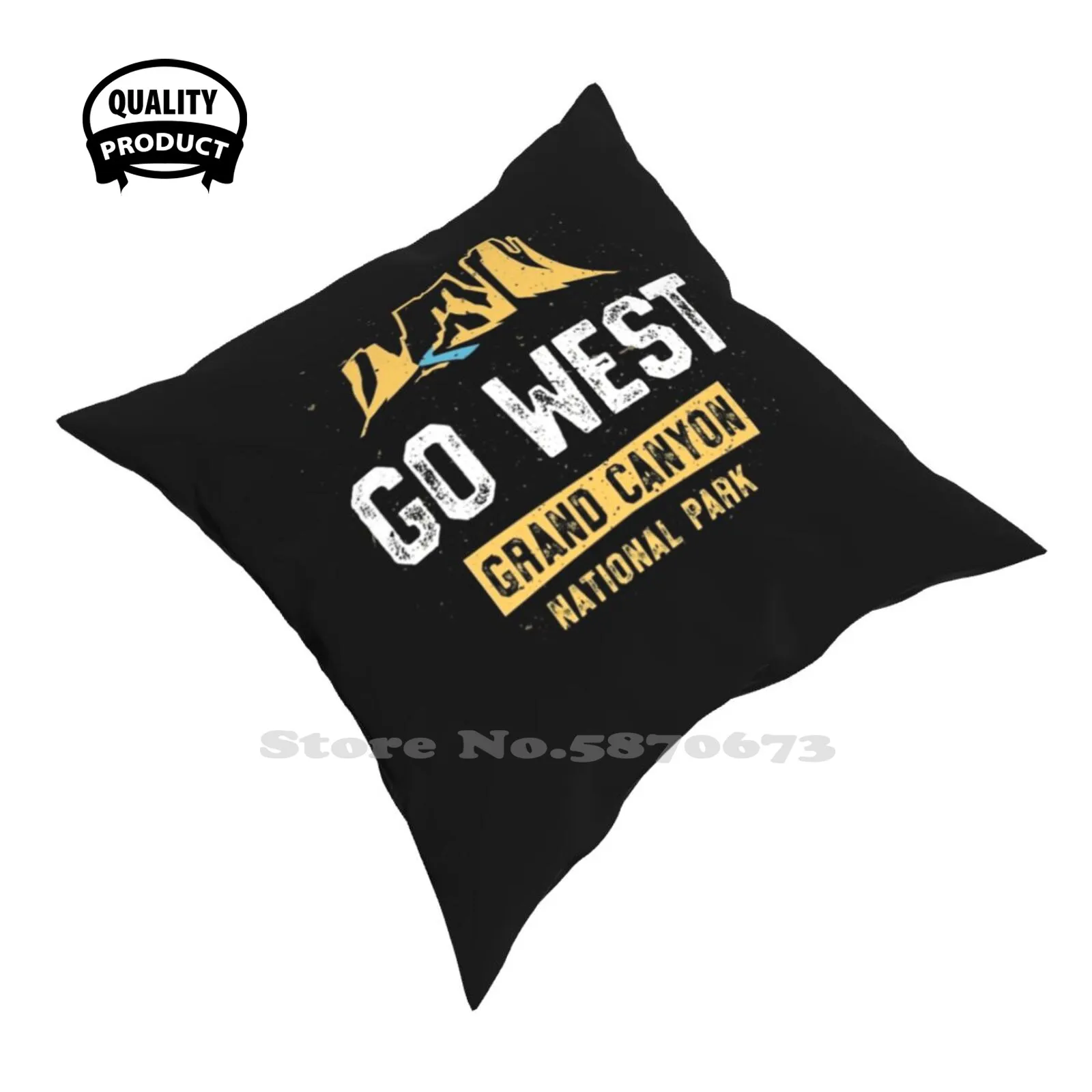 Grand National Park Tshirt - Go West Family Vacation Fashion Sofa Throw Pillow Cover Federa Arizona Arizona Vacation Family
