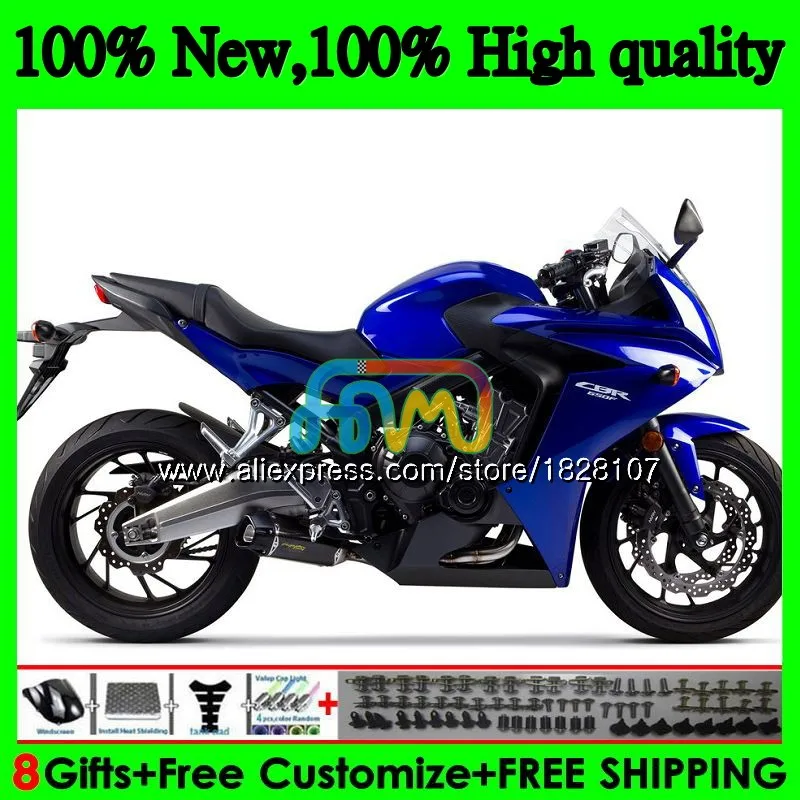 CBR-650F для HONDA CBR 650 F CBR650F, 11, 12, 13 лет, синий 14 15 83BS. 27 CBR650 F CBR 650F 2011 2012 2013 обтекатель