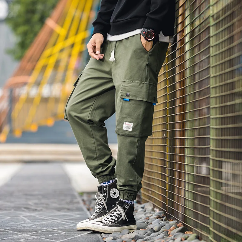 BOATTAIL комбинезоны мужские черные брюки карго с карманами джоггеры Harajuku уличная хип хоп брюки мужские шаровары Pantalon Hombre