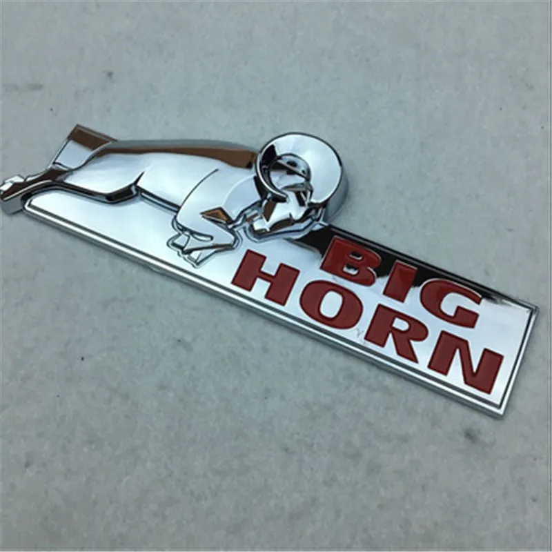 Free Shipping 20PCS 20.5*7*1.7cm ABS plastic Plating Black Red Car Emblem BIG HORN Rear Tail Badge Cars body Sticker Logos | Автомобили и