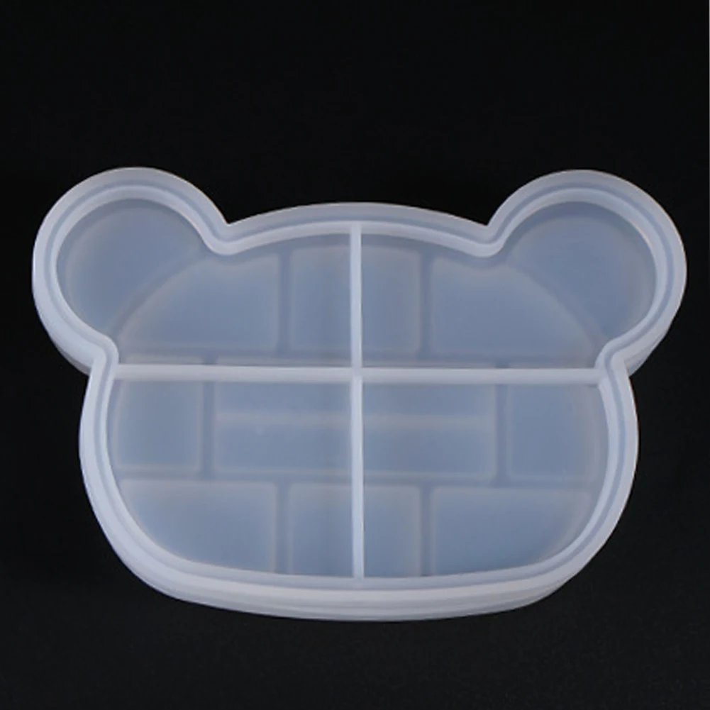 Bear Прозрачный Прочный силиконовый DIY геометрические формы форма для коробки хранения украшения ремесло подарки инструменты чехол для ювелирных изделий - Цвет: Bear