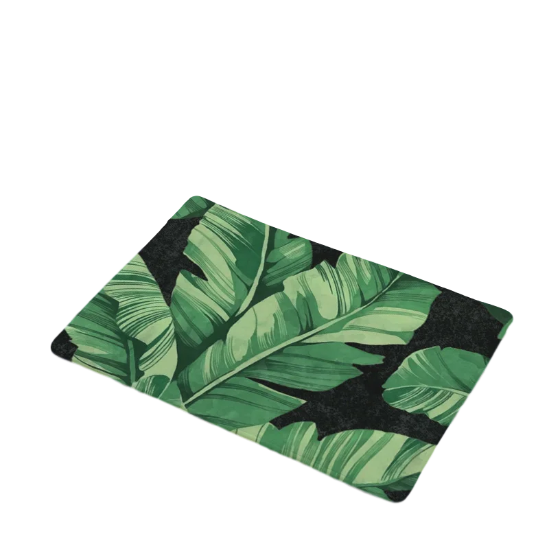 5 Daily Carpet Door Modern Banana Leaf Printing Carpet Flooring Mats Outdoor Living Room Kitchen Bathroom Door Antiskid Strip - Цвет: 5