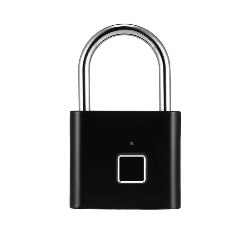 

Security Keyless USB Rechargeable Door Lock Fingerprint Smart Padlock Quick Home