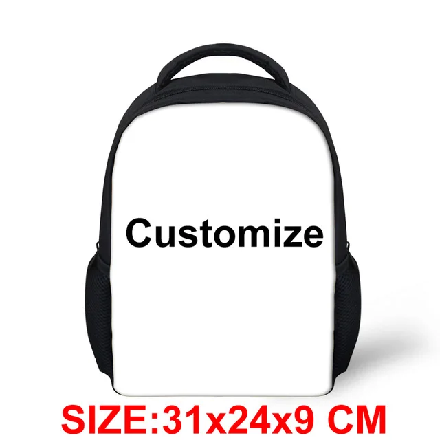 Customize F Gormiti 3D Print Small School Bag For Baby Boy Girls Toddler Backpack Children Kid Kindergarten Cartoon Bookbag Mini Daypack - Цвет: Customize F