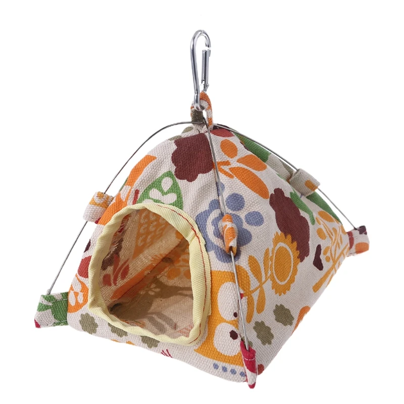 Bird Nest House Bed Parrot Habitat Cave Hanging Tent Parakeet Sleep Hut HammockBird Cages