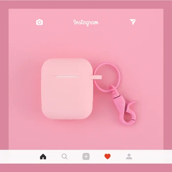 

Simple Candy Color Silicone Cover for Apple Airpods 1 2 Case Bluetooth Earphone Accessories Wireless Headset Protective Case Bag