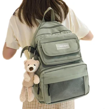 

JOYPESSIE Fashion Female Nylon Women Waterproof Backpack For Teenager Student Bookbag Travel Girls Softback School Bag Mochila