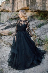 Lace A-Line Wedding Dress 2022 Scoop Long Sleeves with Removable Lace Jacket Bridal Dress Vestidos De Novia Custom Made