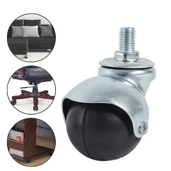 

4PCS 1.5/2 inch Office Chair Caster Wheel Swivel Rubber Caster Wheel Chair Wheel Replacement Soft Safe Roller Furniture Hardware