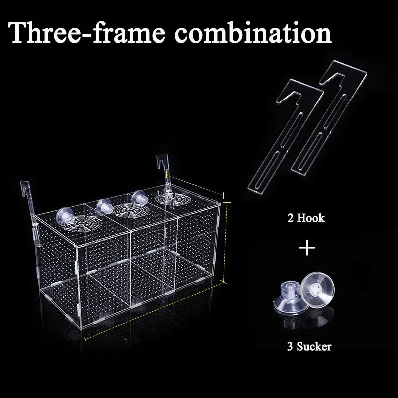 Fish Aquarium Fish Breeding Box Acrylic Aquarium Box Small Fish Isolation Net Tropical Fish Breeding Box Production Tank Aquarium Accessoories