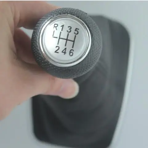 12 мм 5/6 ручка переключения передач для VW BORA JETTA 4 GTI MK4 GOlf 4 1999-2005 Seat Leon 2009 - Название цвета: 6 speed sliver
