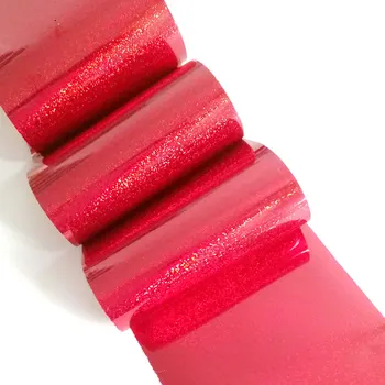 

100cm Holographic Red Transfer Nail Sticker Laser Star Nail Foil For Manicure Lady Fake Nails Art Decal