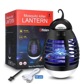 

Waterproof Mosquito Killer Lamp USB Charge Electric Insert Trap Lantern Light