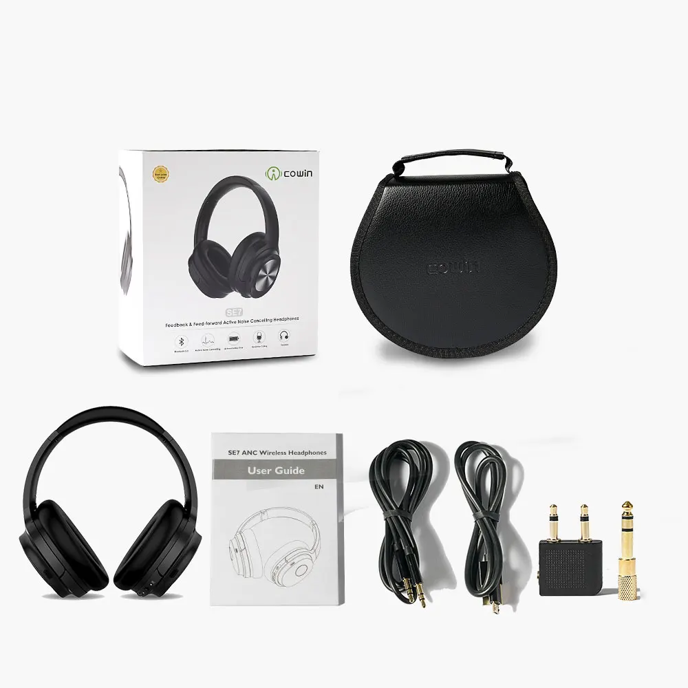 sem fio sobre a orelha anc fones com microfone para telefones