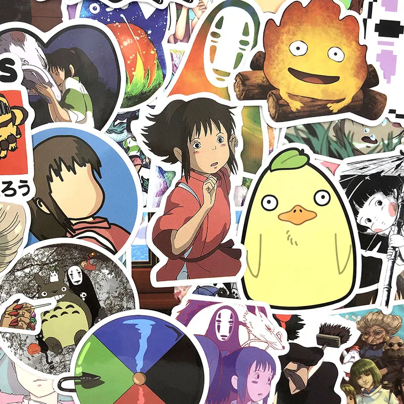 50 шт./упак. Hayao Miyazaki серии пленка граффити наклейки для мотоцикла багажа ноутбука велосипед скейтборд водонепроницаемый Pegatinas