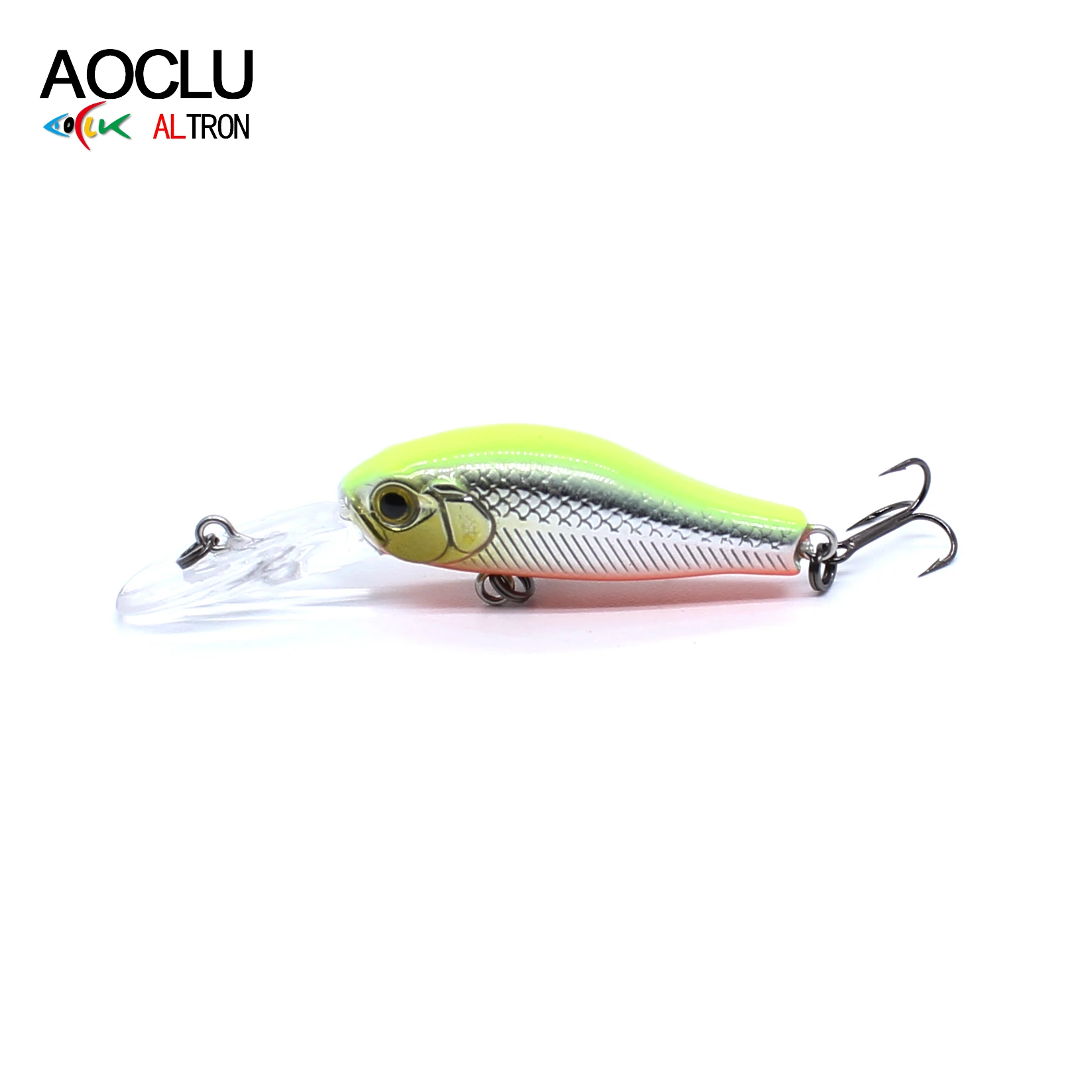Aoclu Floating Deep Swimmer 35Mm 2.4G Diving 1.2M Hard Bait Minnow Crank Shad Lure Per Sea Bass Boat Rock Inshore Fishing Vmc