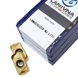 Lame de tournage pour tour à métaux, outil de coupe de haute qualité, avec Inserts en carbure LT20 LNMU0303, LNMU0303ZER MJ, 10 pièces 