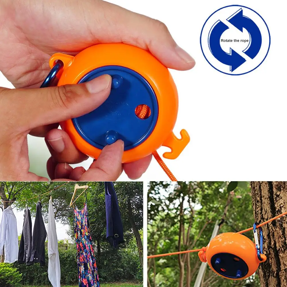 

Clothesline travel business trip portable outdoor indoor hanging clothes camping windproof retractable clothesline
