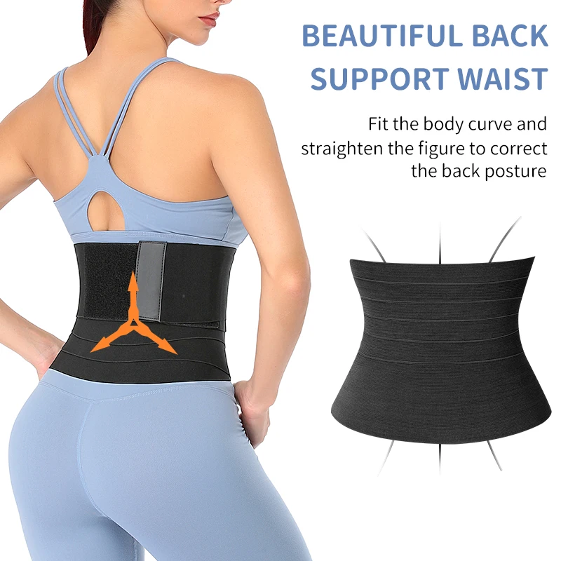 Waist Trainer Women Slimming Sheath Snatch Me Up Bandage Wrap Body Shaper Tummy Shapewear Trimmer Belt Corset Top Stretch Bands best shapewear for lower belly pooch