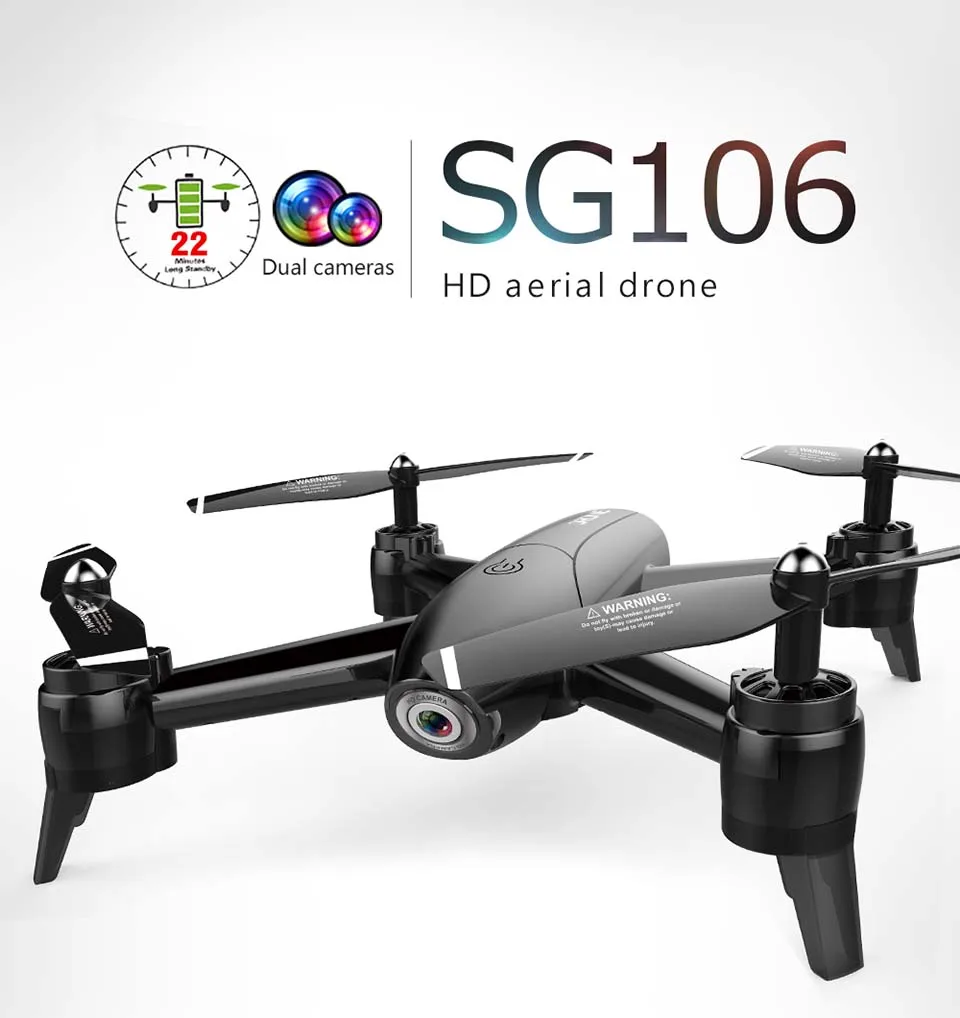 SG106 WiFi FPV RC Дрон 4K камера оптический поток 1080P HD Двойная камера воздушная видео RC Квадрокоптер самолет Квадрокоптер игрушки для детей