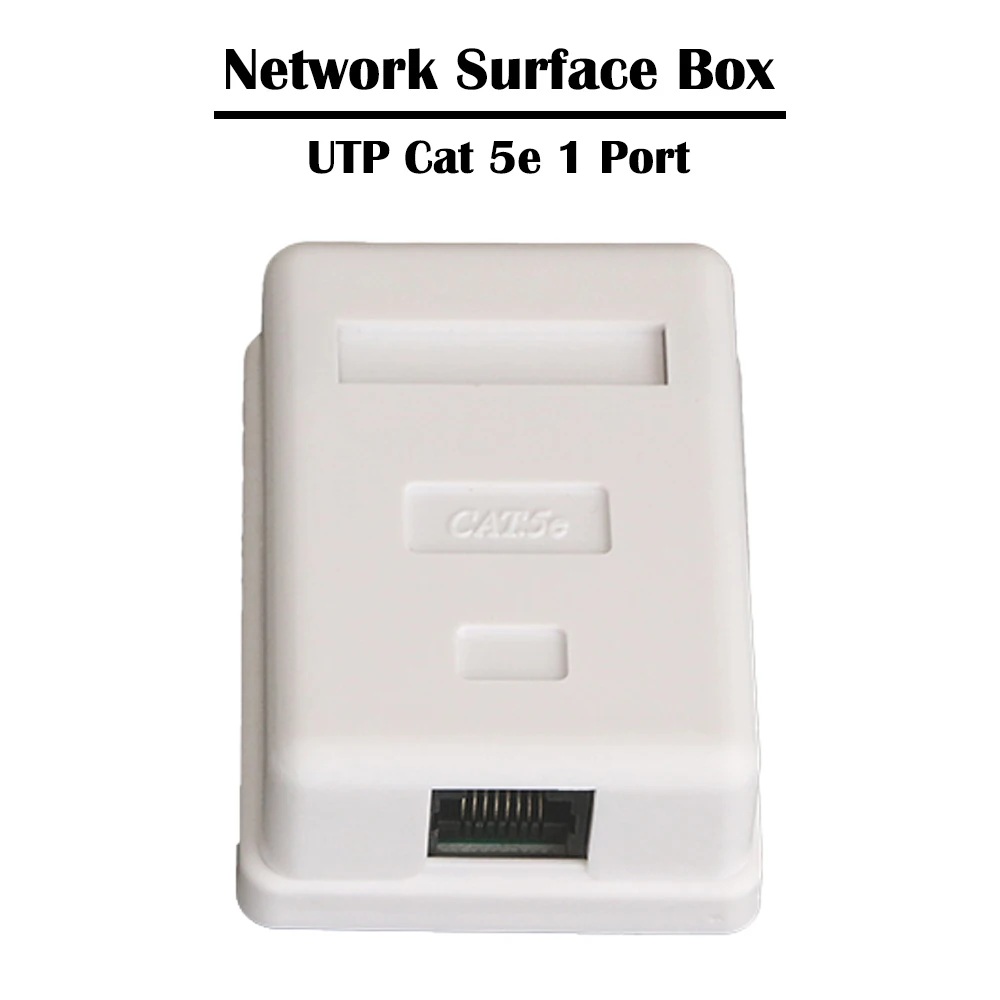 5 шт. 1 Порты и разъёмы UTP/FTP Cat 6/Cat 5e сетевой поверхностного монтажа коробка