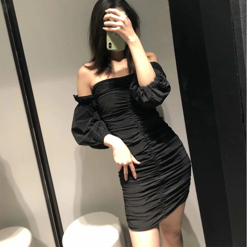Летнее женское платье, повседневное однотонное плиссированное платье Vestidos