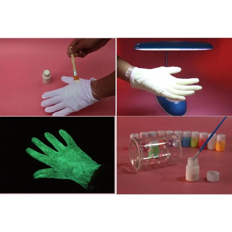 12 шт./компл. DIY на водной основе светящаяся Люминесцентная покрытие ультра-высокая яркость краска для тела жидкий пигмент