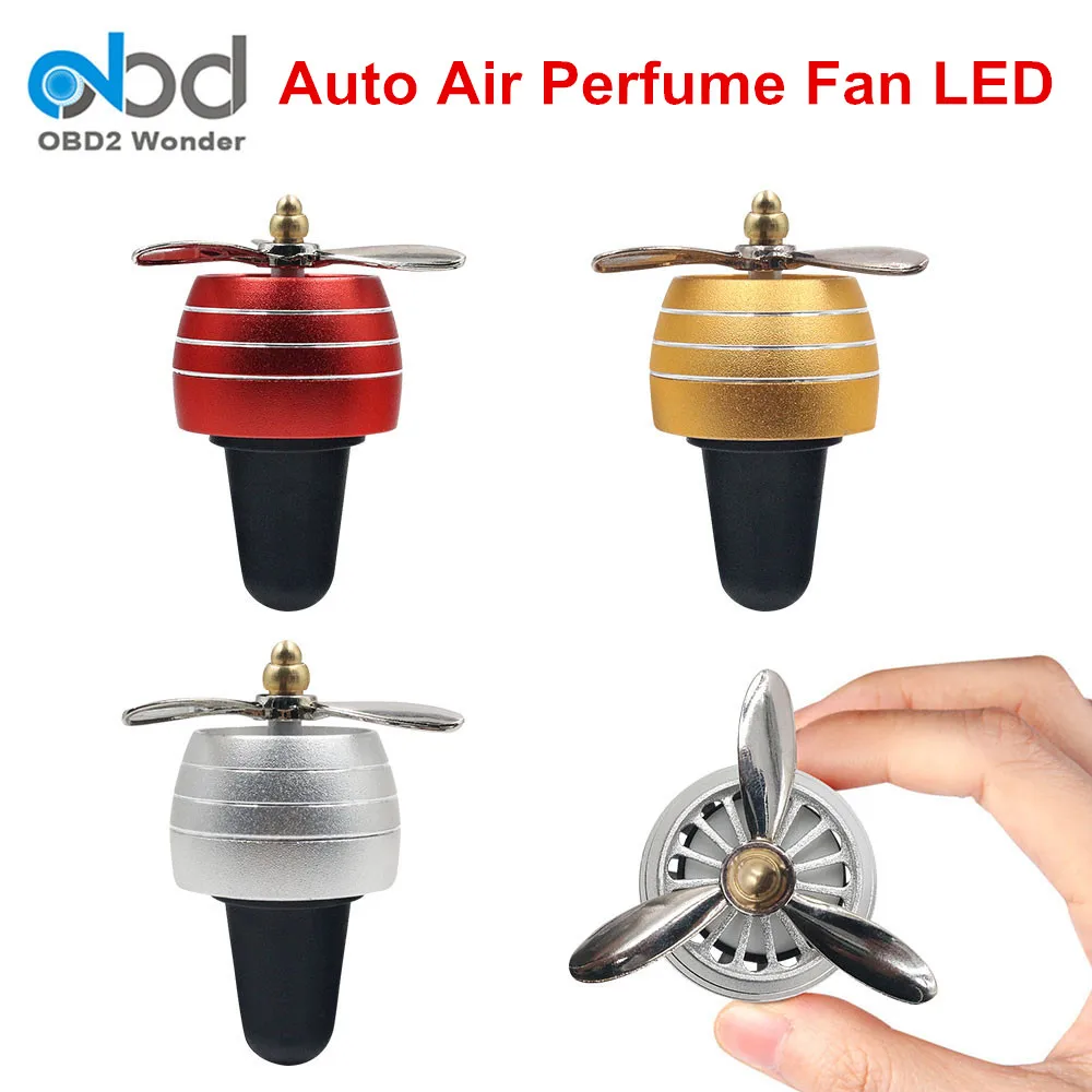 

Colorful Aromatherapy Car Air Freshener Perfume Fan Auto Conditioning Vent Outlet Perfume Clip Auto Air Purifier Fragrance Gel