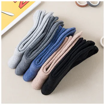 

2020 spring and autumn casual cotton socks new solid color socks