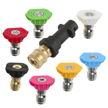 

7pcs 1/4'' Quick Connect Pressure Washer Spray Nozzles For Karcher K1700 K1700